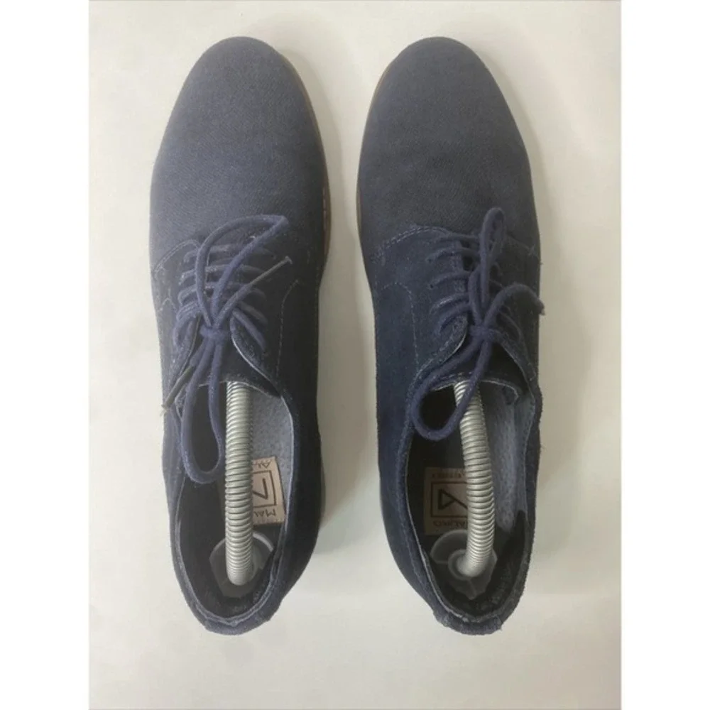 Mauro Alessi Men's Size 9 Oxford Style Dress Shoe. Very Good. Navy Blue‎ Lace Up
